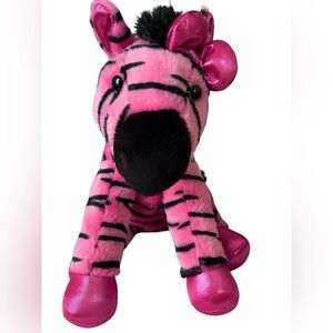 Aurora Girlz Nation Zebra 11" Plush Hot Pink Stuffed Animal Coquette Girl